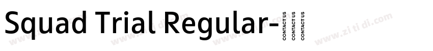 Squad Trial Regular字体转换 Squad Trial Regular字体转换